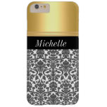 Gold Damask Iphone 6 Plus Barely There Iphone 6 Plus Case at Zazzle