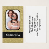 Gold damask photo template (Front & Back)