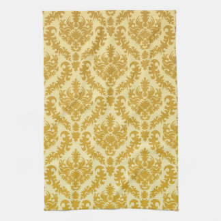 Gold damask towel