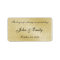 Gold Damask Wedding Favor Labels