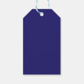 Gold & Dark Blue Color Professional Plain Own Name Gift Tags | Zazzle