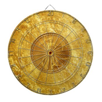 Gold Dart Board by 1drafthorse at Zazzle