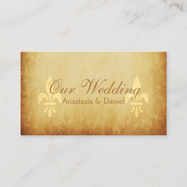 Gold de luxe French style fleurs de lis insert (Front)