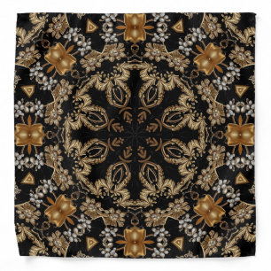 Gold Decorative Bandana