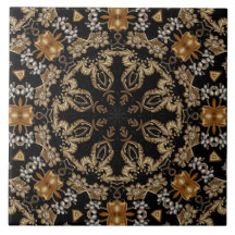 Gold Decorative Ceramic Tile