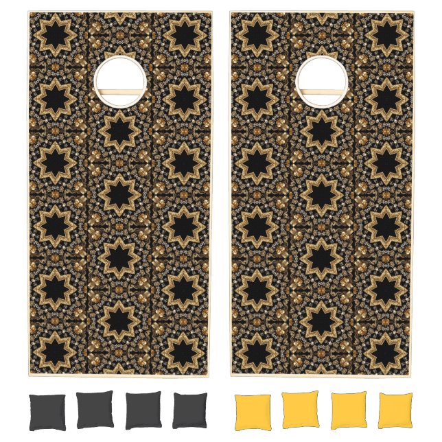 Gold Decorative Cornhole Set (Set)