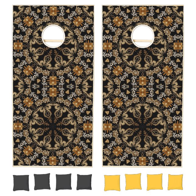 Gold Decorative Cornhole Set (Set)