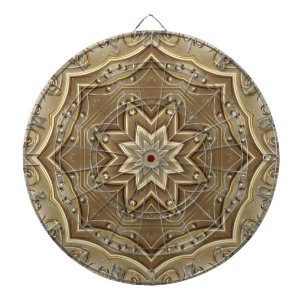 Gold Decorative Dartboard