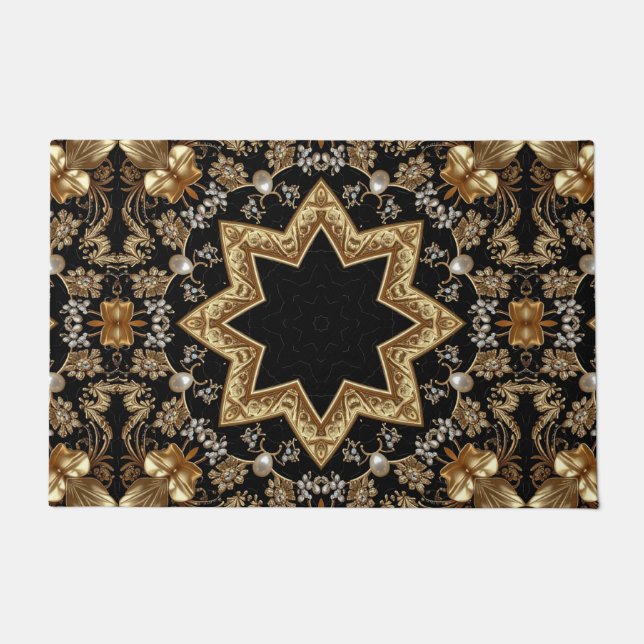Gold Decorative Doormat (Front)