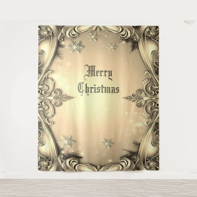 Gold Decorative Holiday Backdrop (Front)