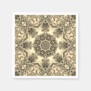 Gold Decorative Holiday Napkin