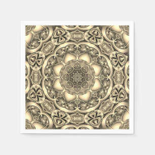 Gold Decorative Holiday Napkin