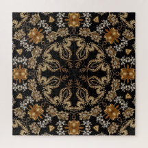 Gold Decorative Jigsaw Puzzle