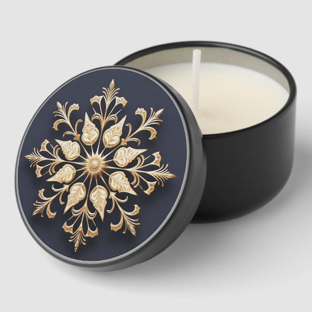 Gold Decorative Mini Candle Favors (Corner)