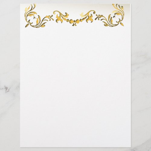 Gold Decorative Scroll Border Flyer
