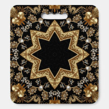 Gold Decorative Stadium Seat Cushion