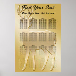 Gold Deer 16 tables Seating Chart