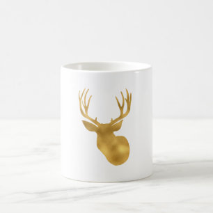 Gold Deer Coffee Mug