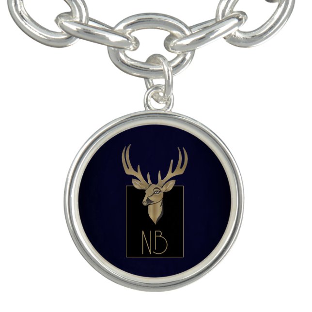 Gold Deer Head Bracelet (Design)