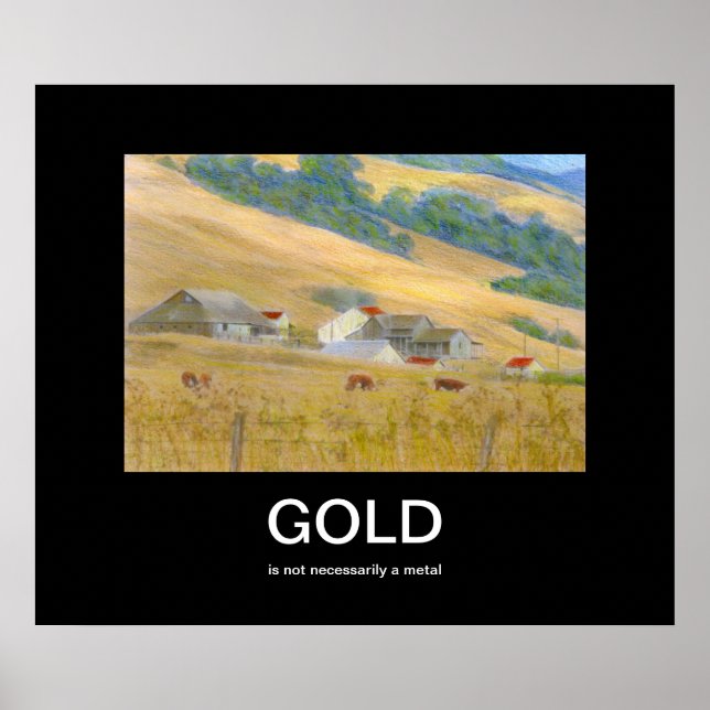 Gold Demotivational Poster (Front)