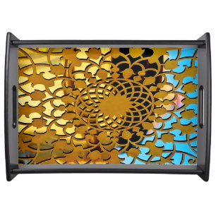 Gold Design Serving Tray