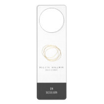 Gold Designer Scribble Door Hanger Gold Designer Scribble Door Hanger