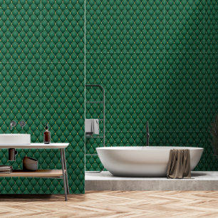 Gold Diamond Dark Emerald Green Wallpaper