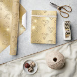 Gold Diamond Elegant Sparkle Wedding Engagement Wrapping Paper<br><div class="desc">Gold Diamond Elegant Sparkle Wedding Engagement Wrapping Paper features a stylish pattern of gold sparkling diamonds on a golden background. Perfect for weddings,  engagements,  anniversary and much more. Designed by Evco Studio www.zazzle.com/store/evcostudio</div>