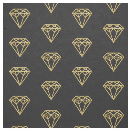 Gold Diamond Fabric