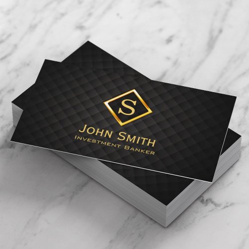 Gold Diamond Investment Banker Business Card