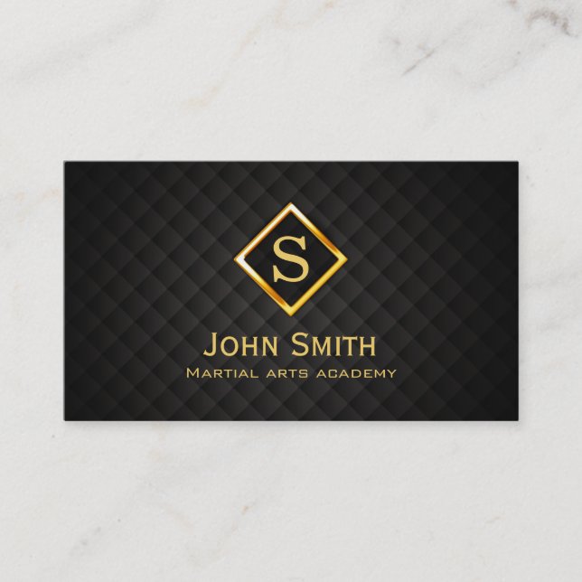 Gold Diamond Martial Arts Business Card (Front)