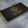 Gold Diamond Monogram Producer Business Card