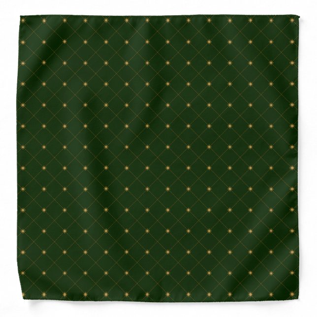 Gold Diamond Pattern Bandana (Front)