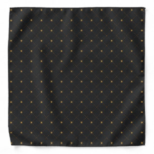 Gold Diamond Pattern Bandana