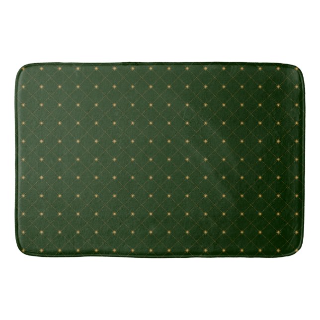 Gold Diamond Pattern Bath Mat (Front)