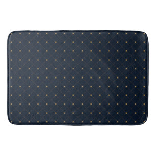 Gold Diamond Pattern Bath Mat