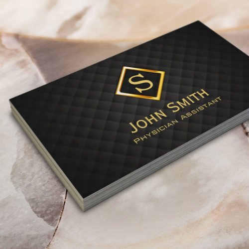 Gold Diamond Physician Assistant Business Card