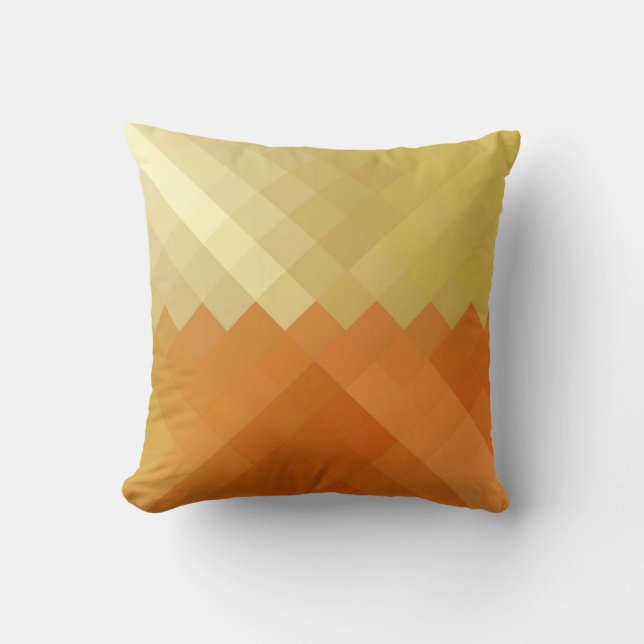 Gold Diamond Seamless Pattern 2 Throw Pillow (Front)