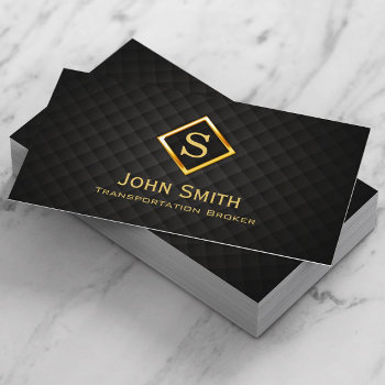 Gold Diamond Transportation Broker Business Card by cardfactory at Zazzle