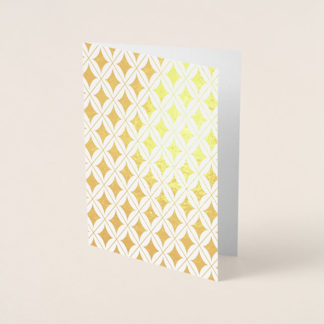 Gold Diamonds Any Occasion Blank Card (Front)