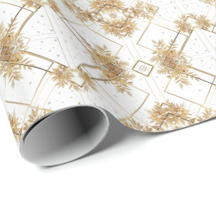Gold Diamonds Wrapping Paper