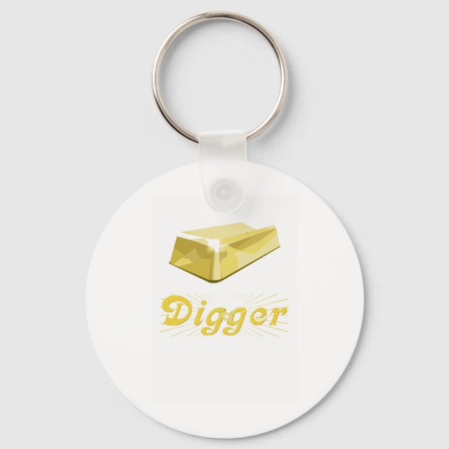 Gold Digger Keychain (Front)