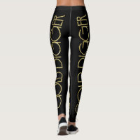 Golddigga Large Logo Leggings Ladies