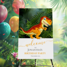 Gold Dino-Mite Birthday Party
