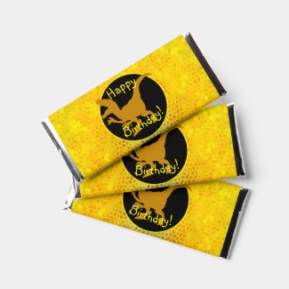 Gold Dinosaur Hide Happy Birthday!