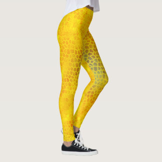 Gold Dinosaur Hide Leggings