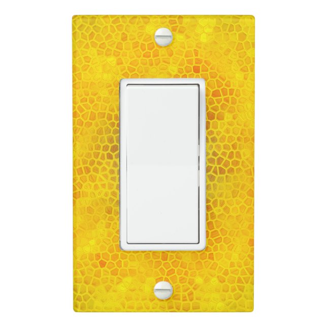 Gold Dinosaur Hide Light Switch Cover (In Situ)