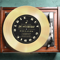 Gold Disc/Vinyl Record 60th Birthday