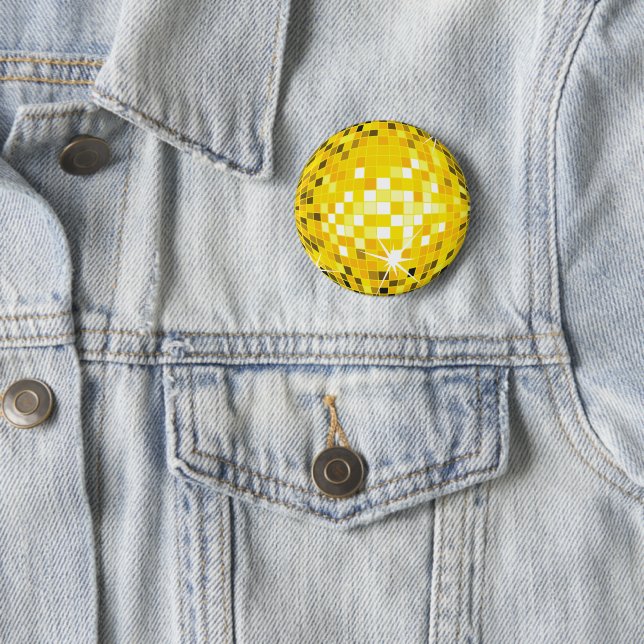 Gold Disco Ball Pin (In Situ)
