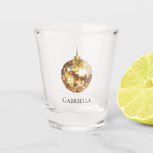Gold Disco Ball Shot Glass